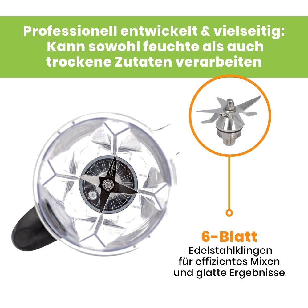 optimum 9200A standmixer hochleistungsmixer blender edelstahl klingen